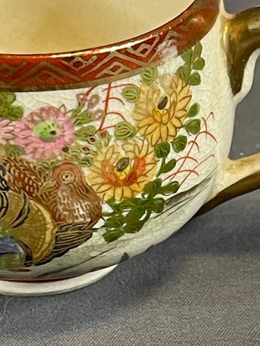 Juego de té de glicinia de porcelana Soko años 50 4 tazas 1 tetera colorida 5407 - Imagen 9 de 22