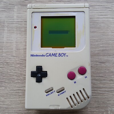 Nintendo Gameboy Classic Konsole GRAU Handheld (ohne Displayscheibe, vergilbt)