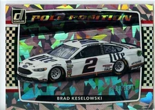 2018 Donruss Racing NASCAR Pole Position CRACKED ICE Brad Keselowski #543/999