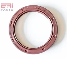 EAI 65x85x10mm FPM/FKM Oil Shaft Rotary Seal w/ Stainless Steel Spring Dbl Lip