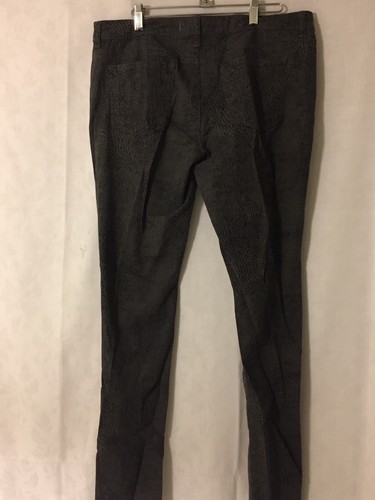 Pantalones S&P Mujer Talla 30 Negro/Gris Estampado Animal Algodón Spandex Ins 31 3/4" - Imagen 3 de 7