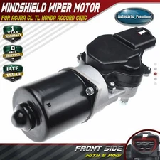 Windshield Wiper Motor for Acura Honda CL TL Accord Civic 1998-2003 Front Side