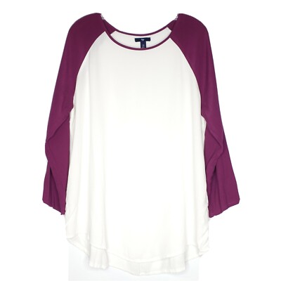 Gap Chiffon Baseball Top Size Large 