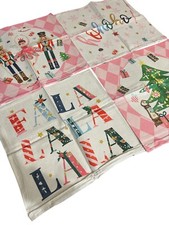 Christmas Throw Pillow Covers 4x Pink Nutcracker Christmas Tree Zipper Closure