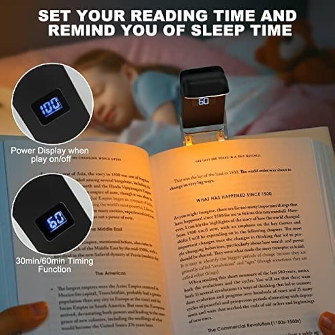 Lampada Da Lettura LED Da Collo Ricaricabile - Luce Regolabile 3 Colori Per Libri, Letto, Viaggi - Foto 7