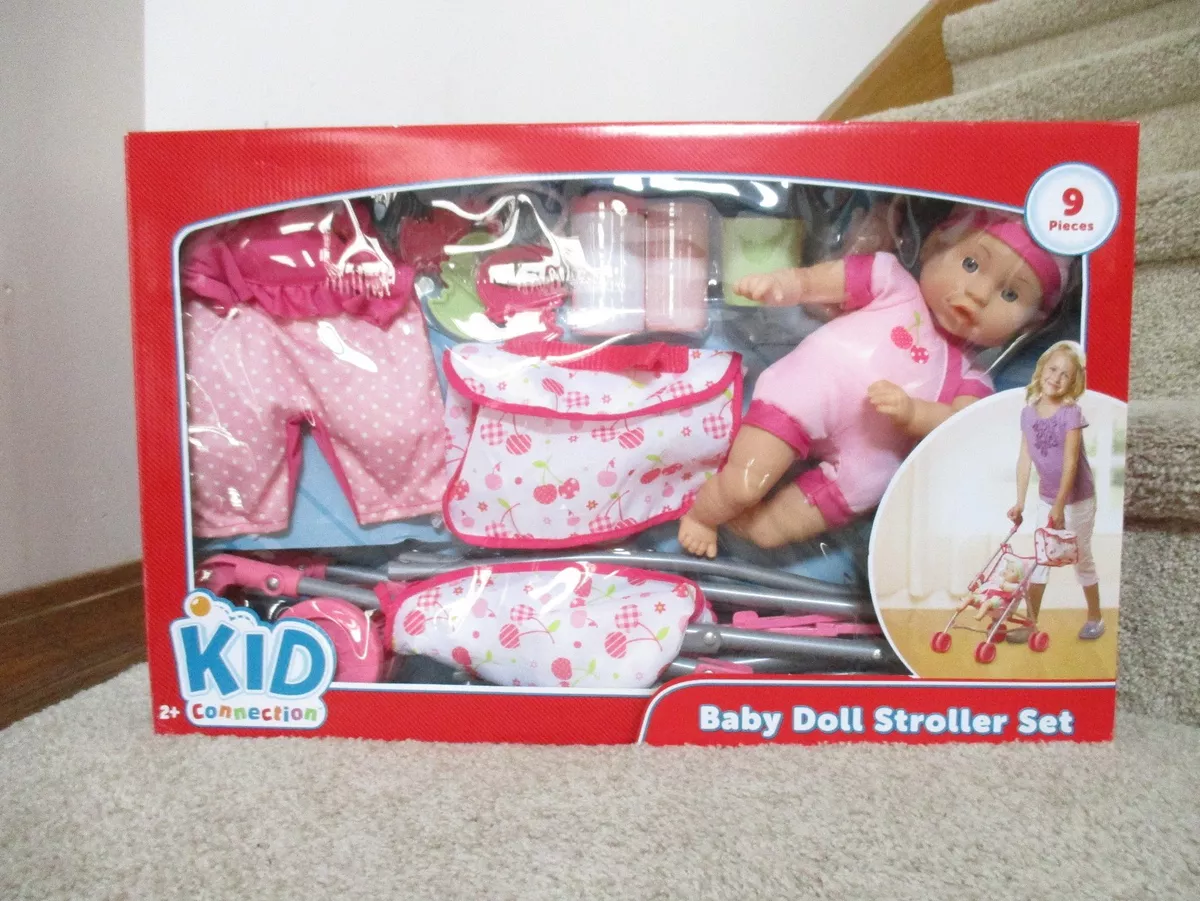 Kid connection baby doll stroller set cheap