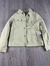Dri Duck "For Her" Jacket Women's Canvas Long Sleeve Buttons Green Sz Small NWT