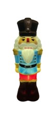 11" Nutcracker Blow Mold LED Holiday Time Tested Decor Table Indoor Outdoor
