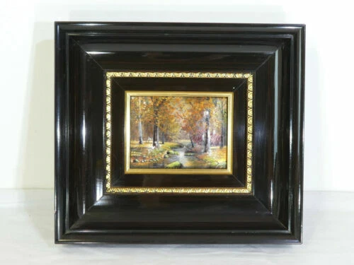 Peintures et émaux du XIXe siècle et avant emaux signés en paysage
