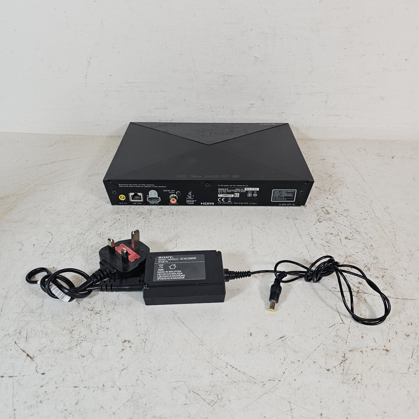 Sony BDPS1200 Smart Bluray Disc And Multi Region DVD Player With Netflix eBay