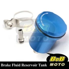 For Ninja ZX-6R 2009-2013 Blue Racing CNC Rear Brake Fluid Reservoir Tank