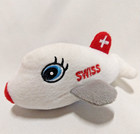 SWISSAIR mini Jet Plane Plush stuffed toy airliner