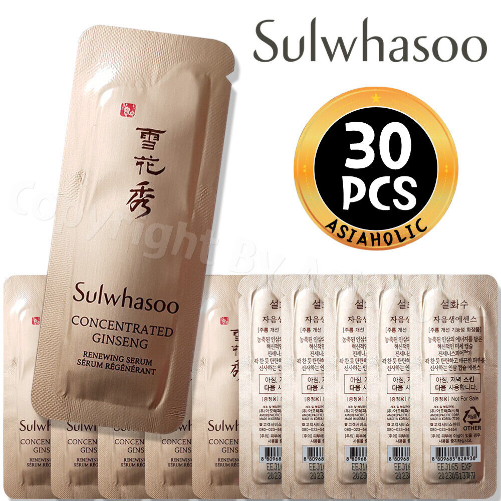 Sulwhasoo Concentrated Ginseng Renewing Serum 1ml x 30pcs (30ml) Sample Newist