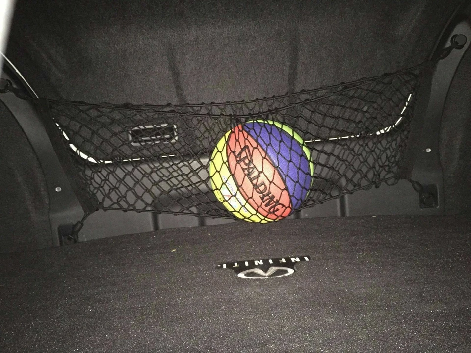 Red de carga estilo sobre maletero trasero para INFINITI M35 M35h M37 M45 M56 2003-2013 Foto 3 de 4