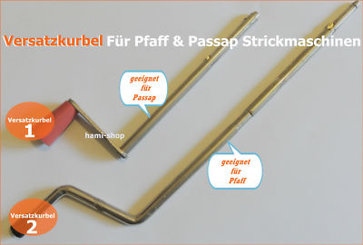 Versatzkurbel für Passap  & Pfaff Duomatic 80 Strickmaschinen