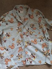 Vintage Disney Mickey  Minnie 2 Pc Pajama Size M 10-12
