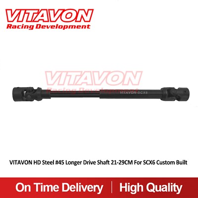Vitavon HD Steel #45 Longer Drive Shaft 21-29CM For SCX6 Custom Built