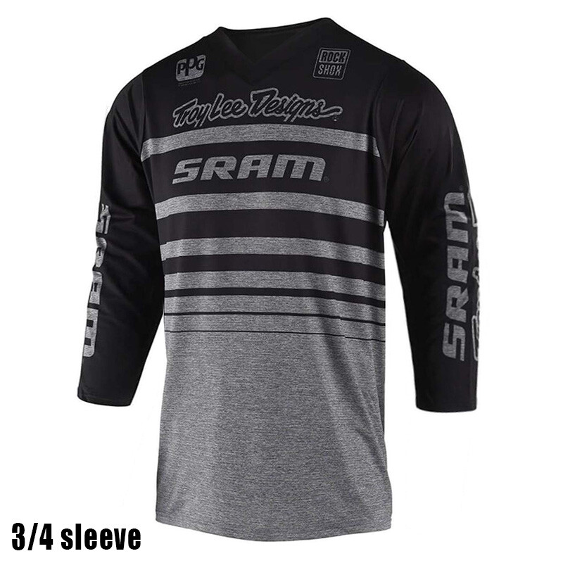 3/4 Camiseta Chaqueta de Bicicleta de Motocross Ciclismo Camisa Descenso Ropa Top de Montaña