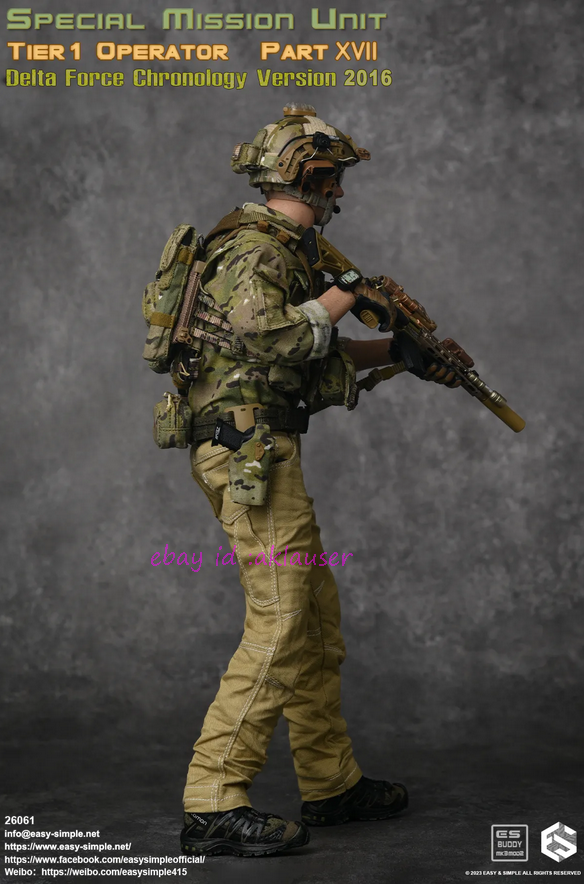 Easy&Simple 26061 1/6 Smu Tier1 Operator Part Xvii Delta Force