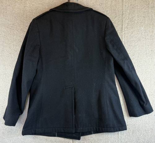 AUTENTICO CAPPOTTO NAVY PEA MILITARE DSCP QUARTERDECK COLLEZIONE DONNA Taglia 12R - Foto 6 di 6