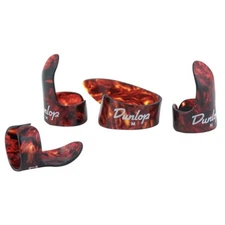 Dunlop 9010TP Shell Plastic Banjo Guitar Finger/Thumb Picks Players Pack Medium