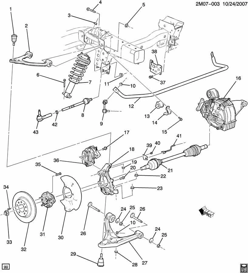 2006-2010 Pontiac Solstice Saturn SKY Rear Sway Bar Bushing FE2 New OEM 10350104 - Image 4 of 4