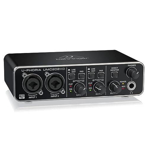 Behringer U-Phoria UMC202HD 2-Channel USB Audio Interface for sale