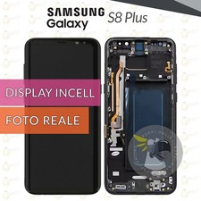 DISPLAY SAMSUNG GALAXY S8 PLUS SM-G955 SCHERMO FRAME NERO LCD INCELL VETRO TOUCH