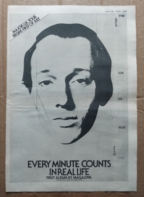 Magazine Every Minute Counts Howard Devoto Sounds Advert 1978
