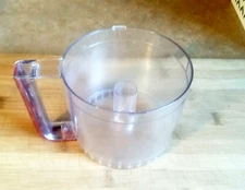 Cuisinart Mini-Prep Plus Work Bowl DLC-2AWB Clear w/ Red Handle Replacement Part