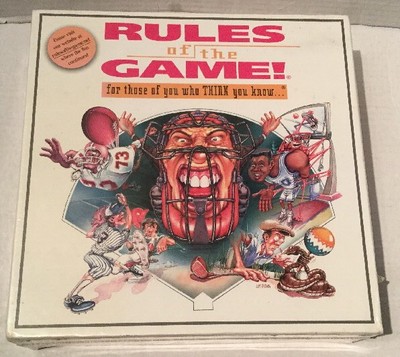 SEALED Sports Board Game Rules Of The Game For Those Of You Who Think You Know