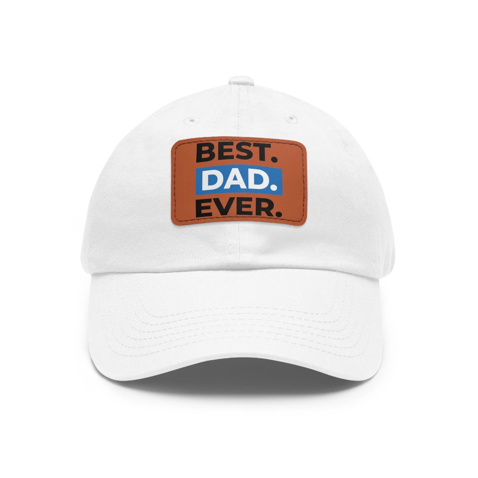 Dad Hat with Leather Patch