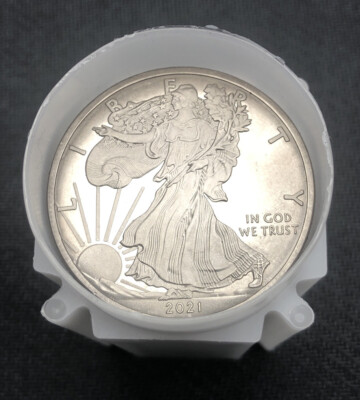 #ad #ad Tube Of 10 1 Oz .999 Pure Titanium Walking Liberty Rounds Uncirculated $114.95