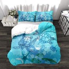Sea Turtle God 3D Quilt Duvet Doona Cover Set Single Double Queen King Print