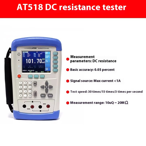 Handheld DC Low Resistance Test High Precision Microohmmeter Milliohm Meter - Bild 13 von 17