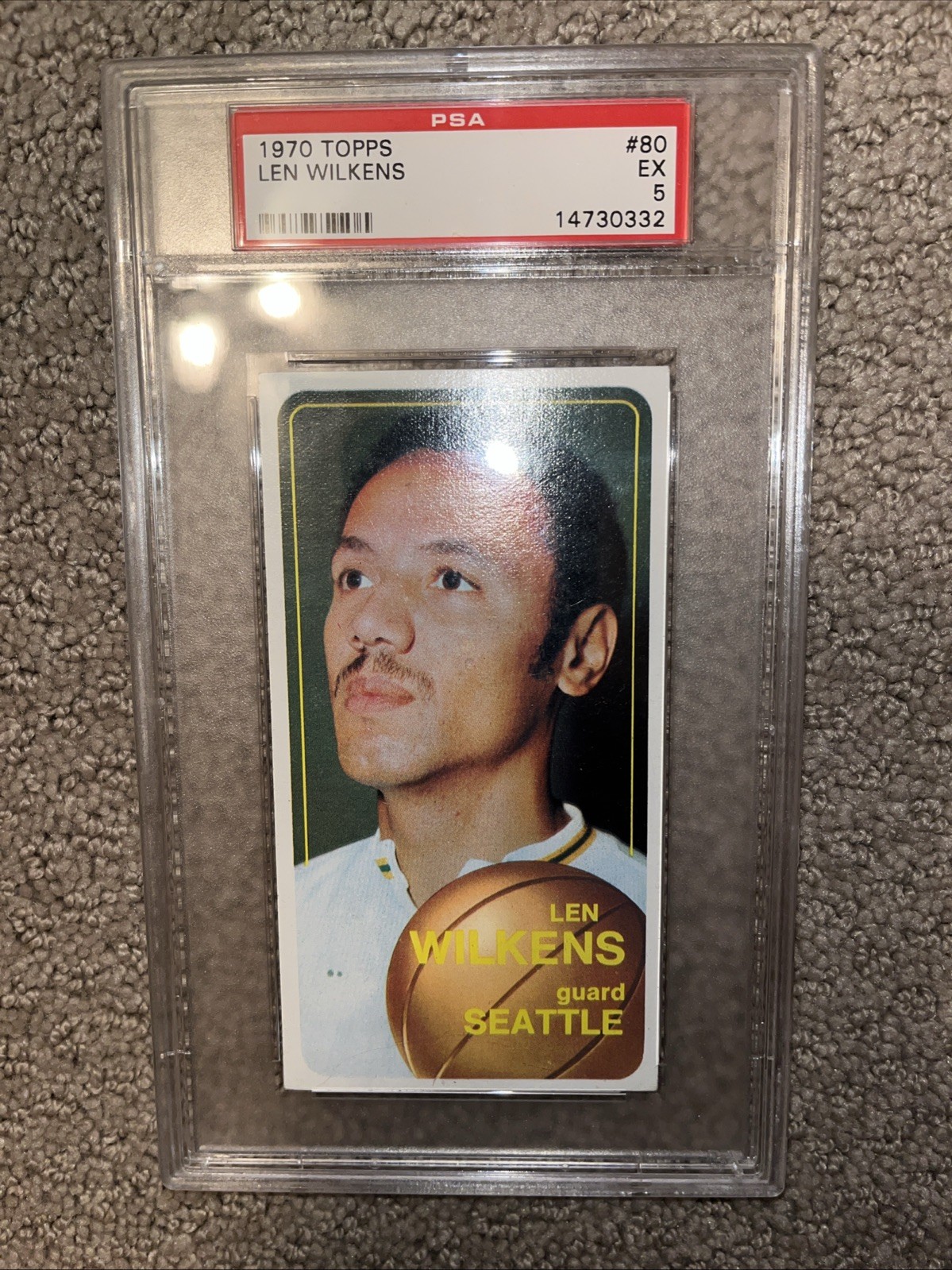 LEN LENNY WILKENS 1970 Topps NBA Basketball #80 PSA 5