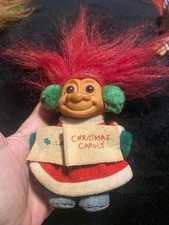 1990s Vintage Russ Christmas Carols Troll 5" Doll