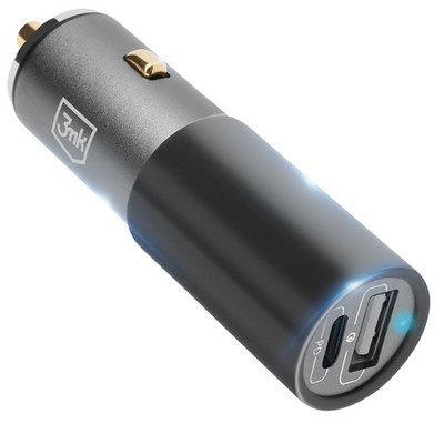 3mk, Autoladegerät 100W 1x USB Quick Charge 3.0 1x USB-C Power Delivery