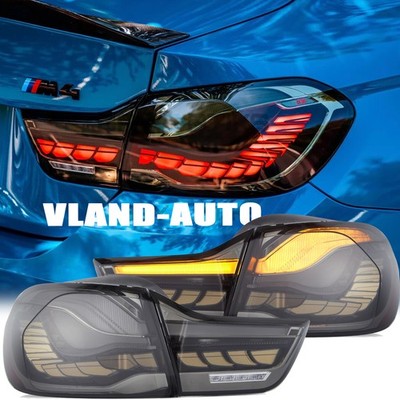 Tail Lights For BMW 4 Series M4 2014-2020 Upgrade to high-end 3D OLED Rear Lamps