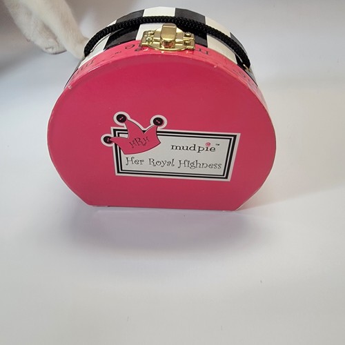 Mud Pie Her Royal Highness First Tooth, First Curl Hinged Keepsake Boxes - Picture 2 of 10