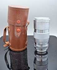 Canon 135mm 3.5cm f/3.5 lens steel lens w/ case and 100mm viewfinder