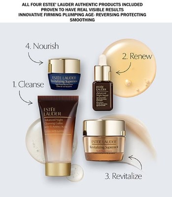 WOW Estee Lauder  4-PIECE  Anti Age Smoothing Wrinkle Plumping  AMAZING RESULTS