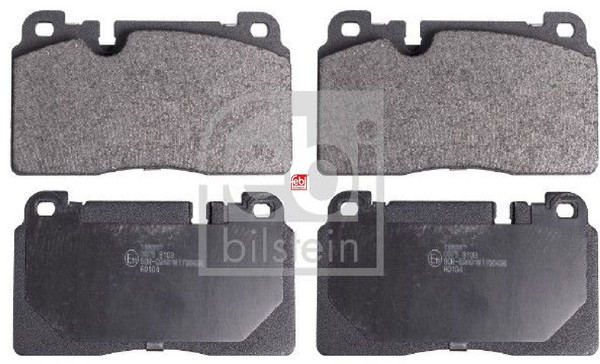 Febi Bilstein 16939 Bremsbelagsatz FüR Scheibenbremse Bremsbelagsatz-image
