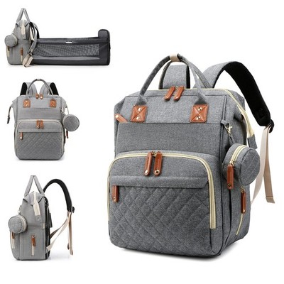 Diaper Bag with Changing Station, Waterproof 3 in 1 Baby Diaper Backpack with...