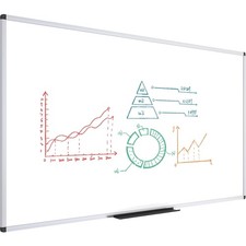 Whiteboard Magnetisch 180x120 cm Aluminium Rahmen Schul Büro Wand