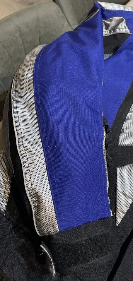 Nitro Racing 全衬垫摩托车夹克男式 L 码拉链衬里装甲 — 第 3/4 张图片