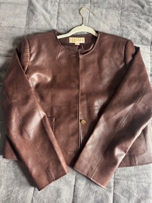 michael kors leather jacket