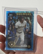 Oliver Dunn 2024 Topps Update Series Blue Glitter Rookie Card 042/999 #US310