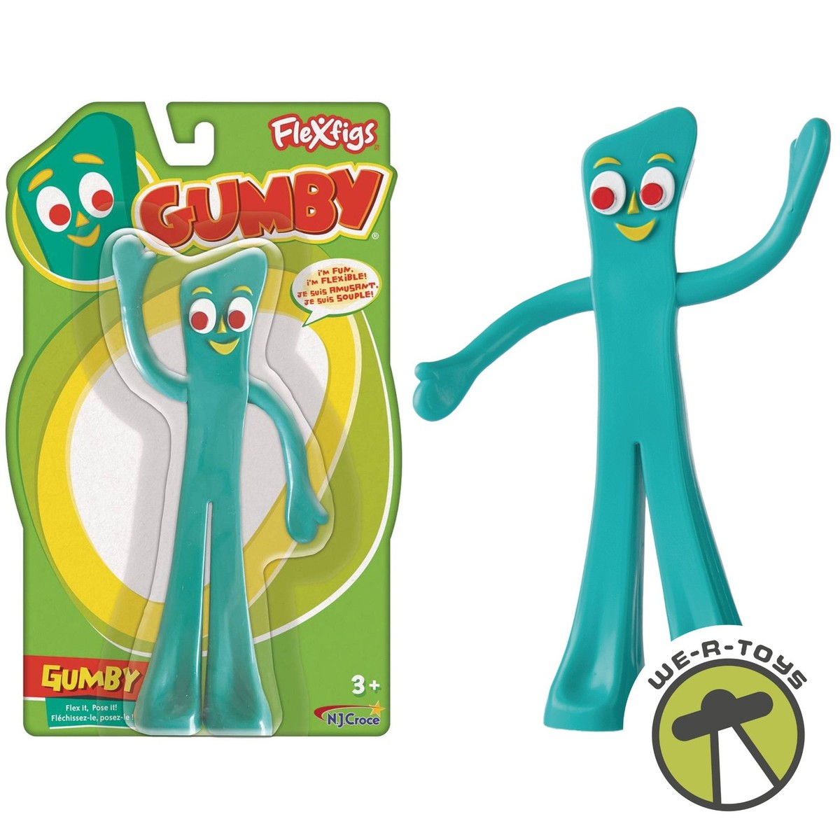 Bendable GUMBY フィギュア Flexfigs Gumby Bendable Figure The Canadian Group | eBay