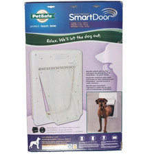 PetSafe Large Electronic SmartDoor Dog Door for Pets up to 100lbs with Smartkey